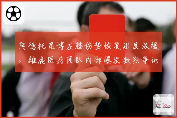阿德托昆博左膝伤势恢复进度放缓，雄鹿医疗团队内部爆发激烈争论
